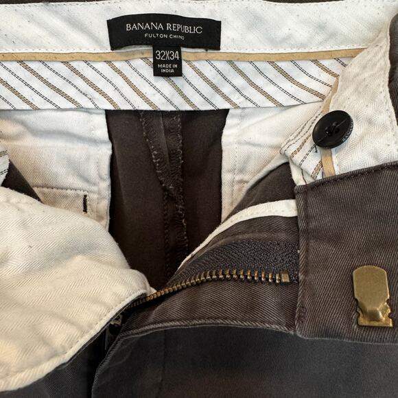 Banana Republic Fulton Skinny Charcoal Gray Pants‎ Slacks Men's 32 Workwear Corp - Picture 5 of 7